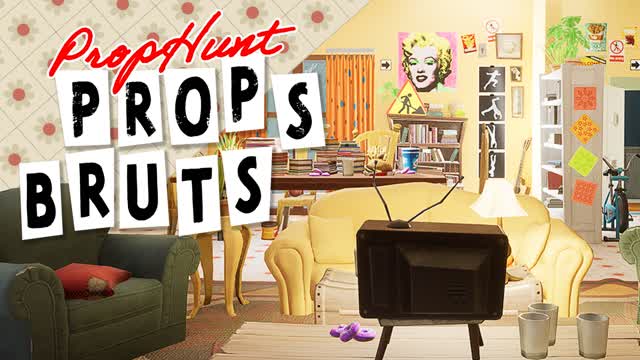 PROPS BRUTS Prop Hunt — Fortnite Creative map cover art