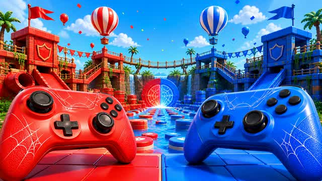 SPIDER-MAN Red vs Blue Turbo — Fortnite Creative map