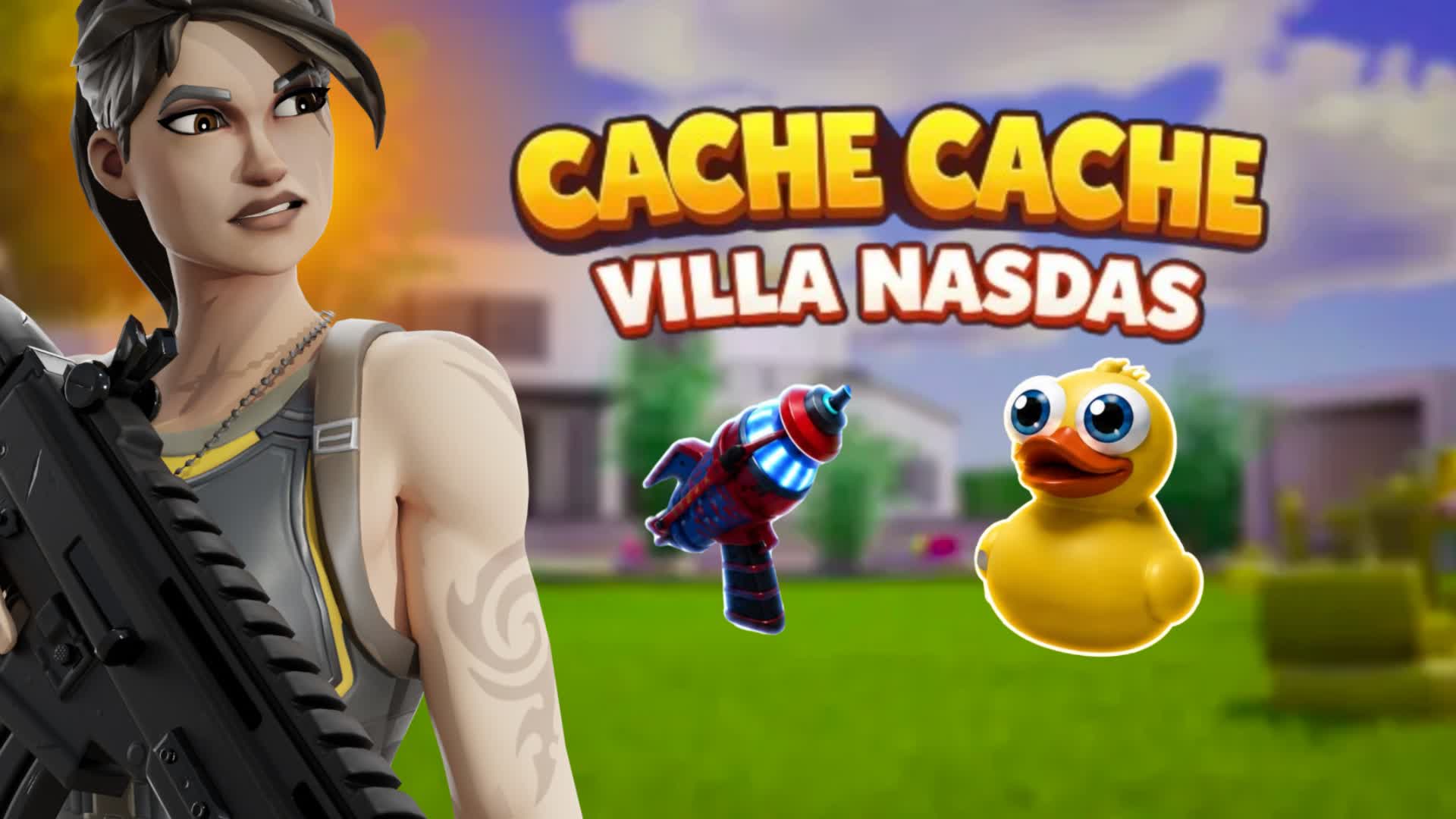 CACHE CACHE NASDAS [PROP HUNT] 🏝️ — Fortnite Creative map