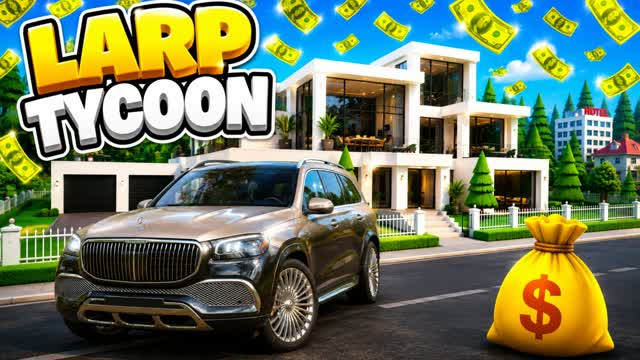 LARP TYCOON — Fortnite Creative map cover art