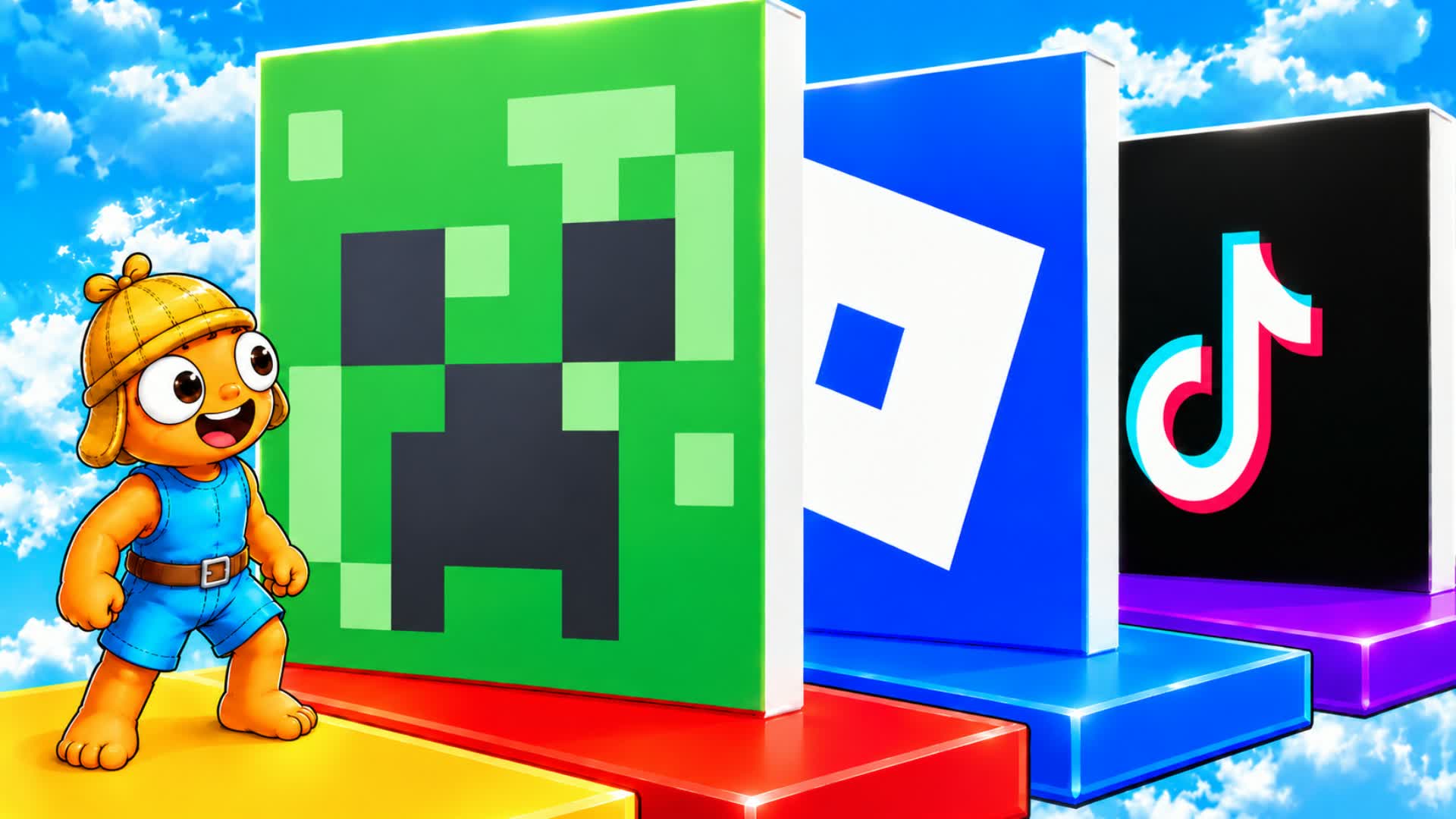 GUESS LOGO 🔎PARKOUR OBBY EGGS — Fortnite Creative map