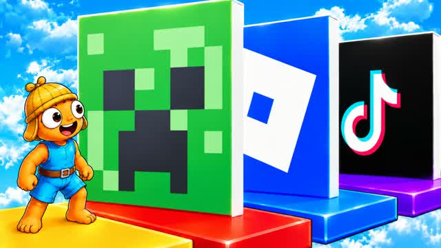 GUESS LOGO 🔎PARKOUR OBBY EGGS — Fortnite Creative map