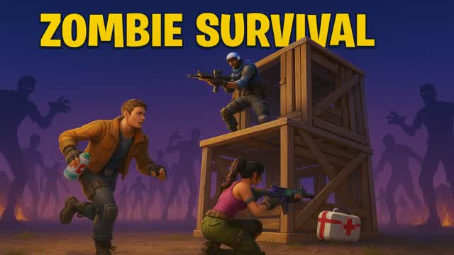 Drop Dead Zombies — Fortnite Creative map cover art