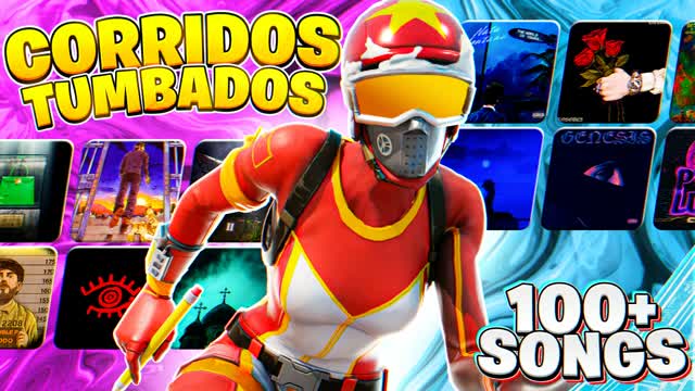 CORRIDOS TUMBADOS 1V1 — Fortnite Creative map cover art