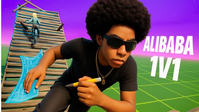 1V1 BUILD FIGHT ALIBABA (200 PUMP) — Fortnite Creative map cover art
