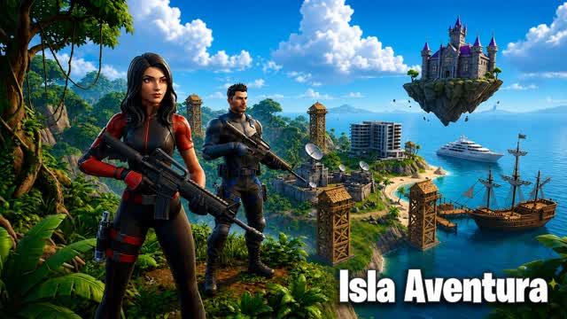 Isla Aventura — Fortnite Creative map cover art