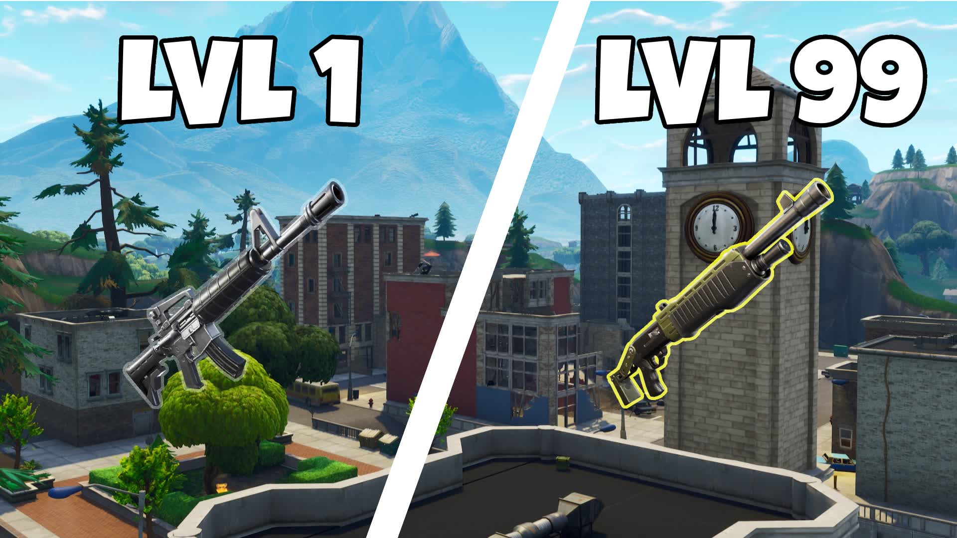 OG Tilted Towers Gun Game — Fortnite Creative map
