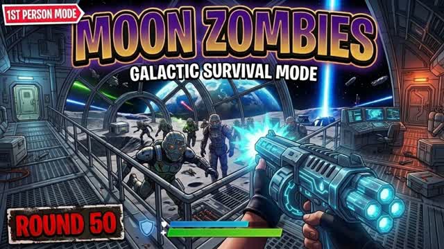 Zombies: Moon [First person] — Fortnite Creative map