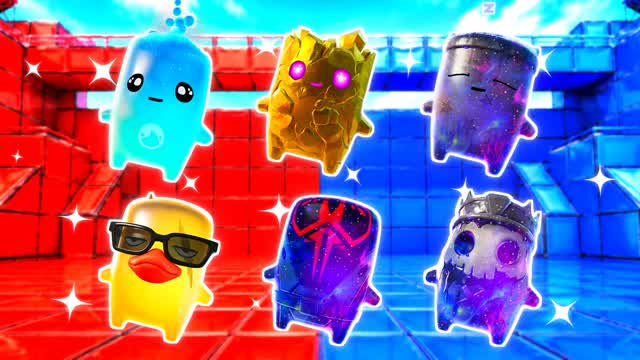 RED VS BLUE SKY RANGE 🔴🔵 — Fortnite Creative map cover art