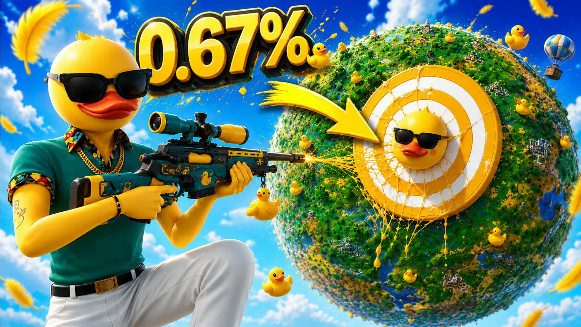 🎯 SNIPER DUCK TRICKSHOT 🏆 125+ UNC — Fortnite Creative map