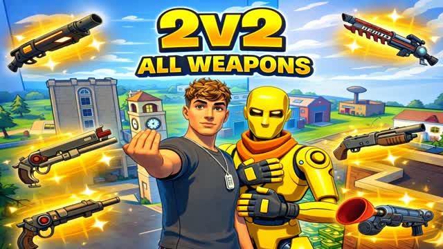 2V2 ALL WEAPONS — Fortnite Creative map cover art