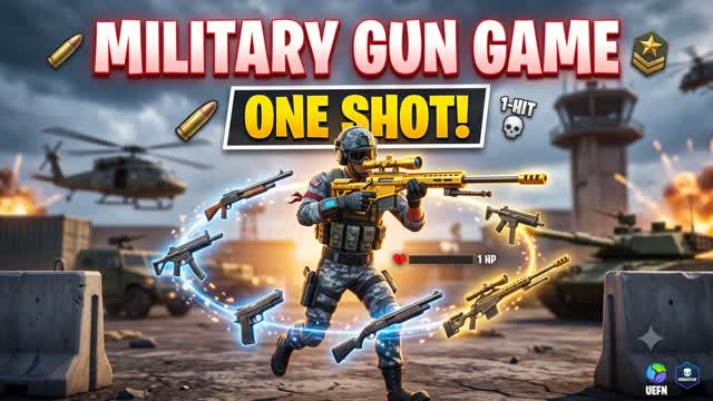 🔥 Military Gun Game 🔫 — Fortnite Creative map