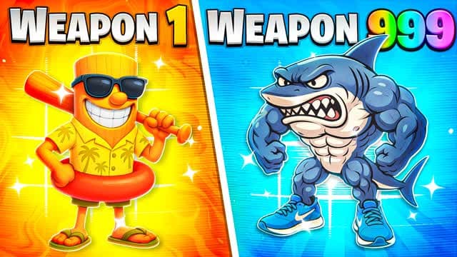 🤪 MEME GUN GAME 🔫 SUMMER ONE SHOT — Fortnite Creative map cover art