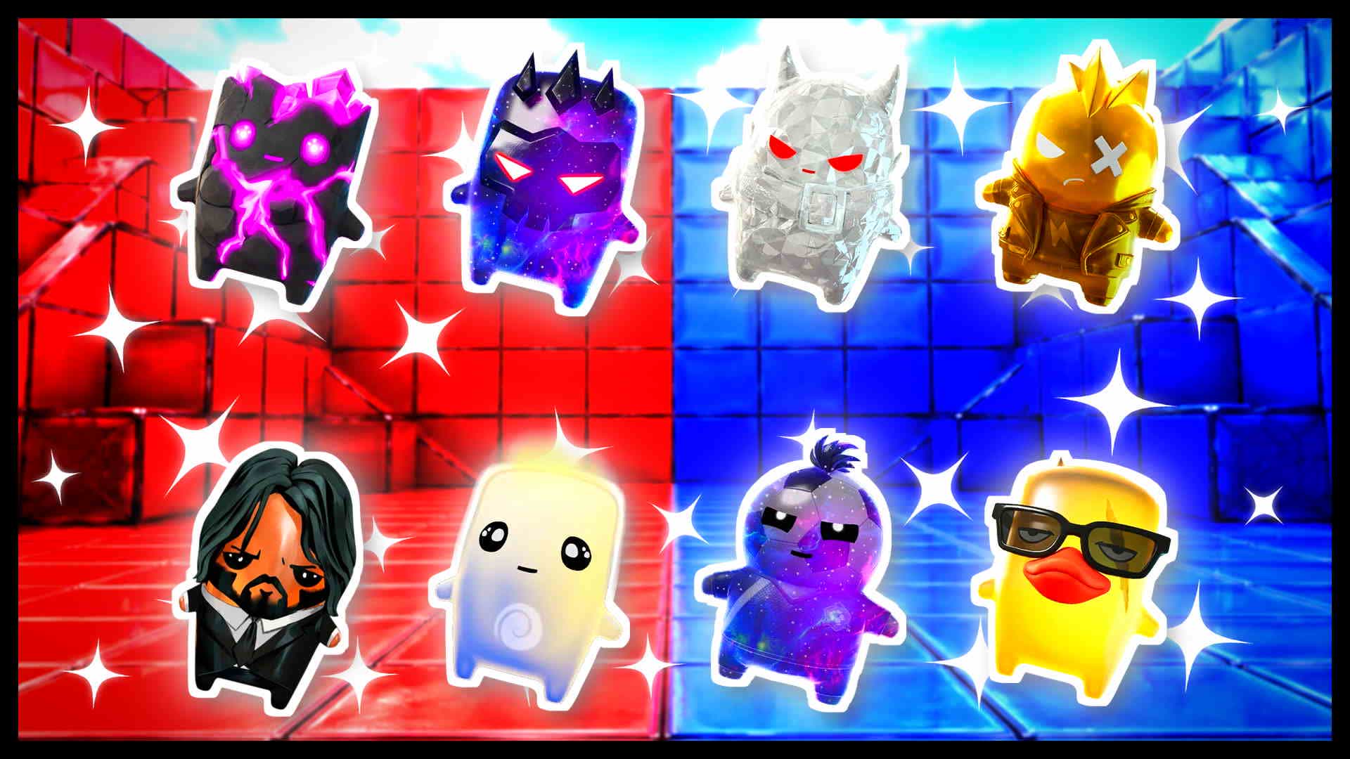 BLUE VS RED TARGET TRACK 🔵🔴 — Fortnite Creative map