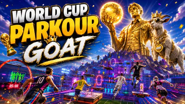World Cup Parkour GOAT — Fortnite Creative map cover art