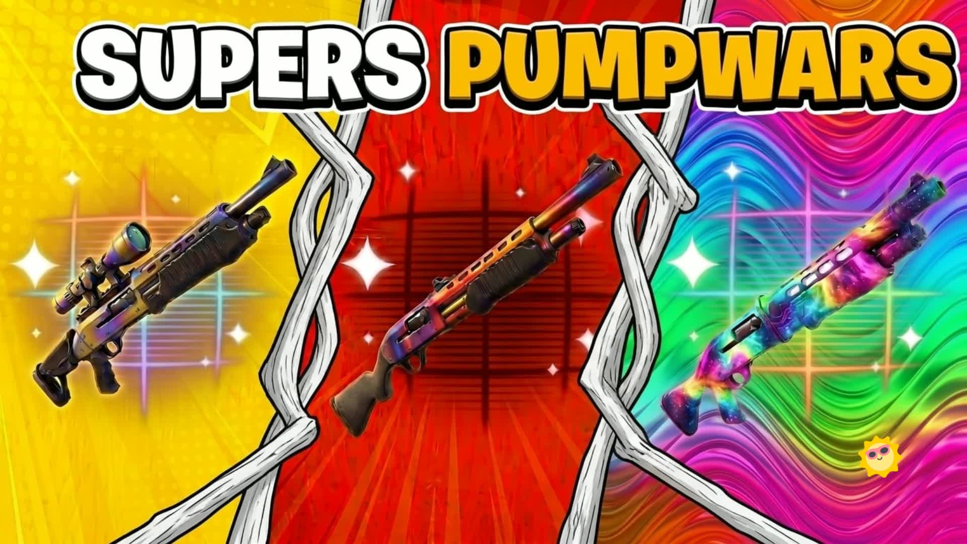 SUPERS PUMPWARS🏙️ — Fortnite Creative map