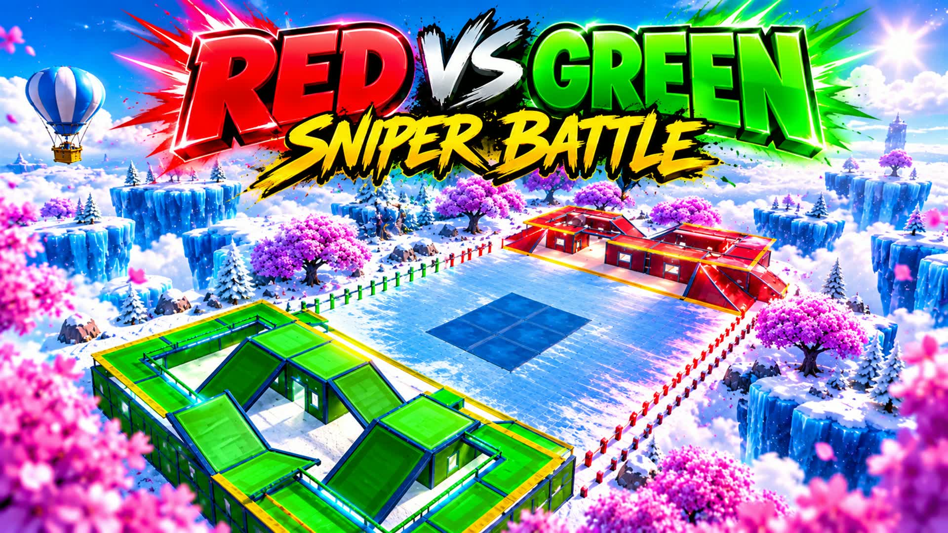🎯 RED VS GREEN 🔴🟢 | SNIPER BATTLE — Fortnite Creative map