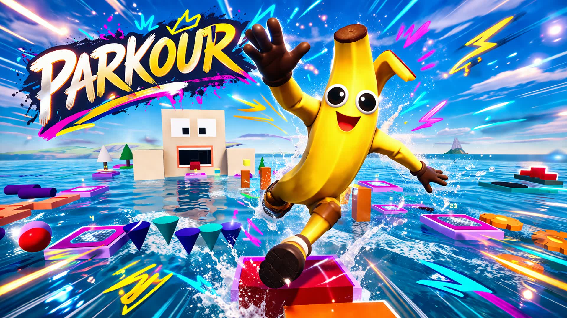 SMILE OBBY PARKOUR⭐ — Fortnite Creative map