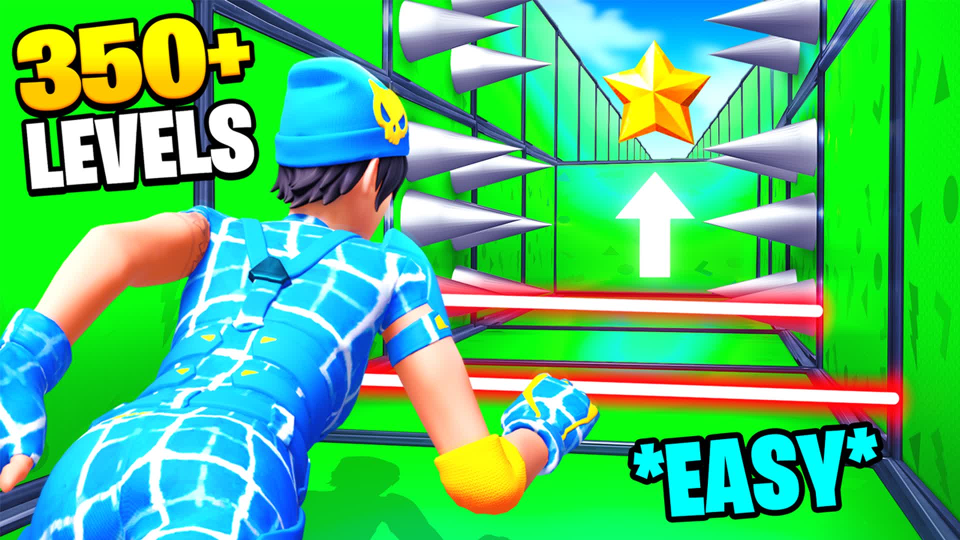 EASY PARKOUR 350+ — Fortnite Creative map