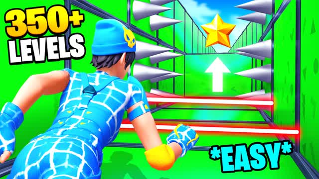 EASY PARKOUR 350+ — Fortnite Creative map cover art