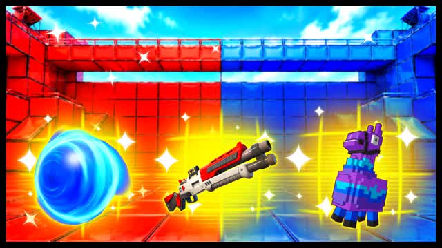 RED VS BLUE PATIENT PURSUIT 🔴🔵 — Fortnite Creative map cover art