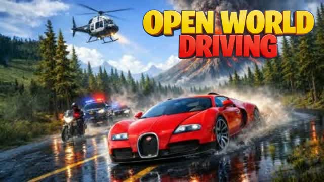 THE OPEN WORLD DRIVE 🌃 — Fortnite Creative map