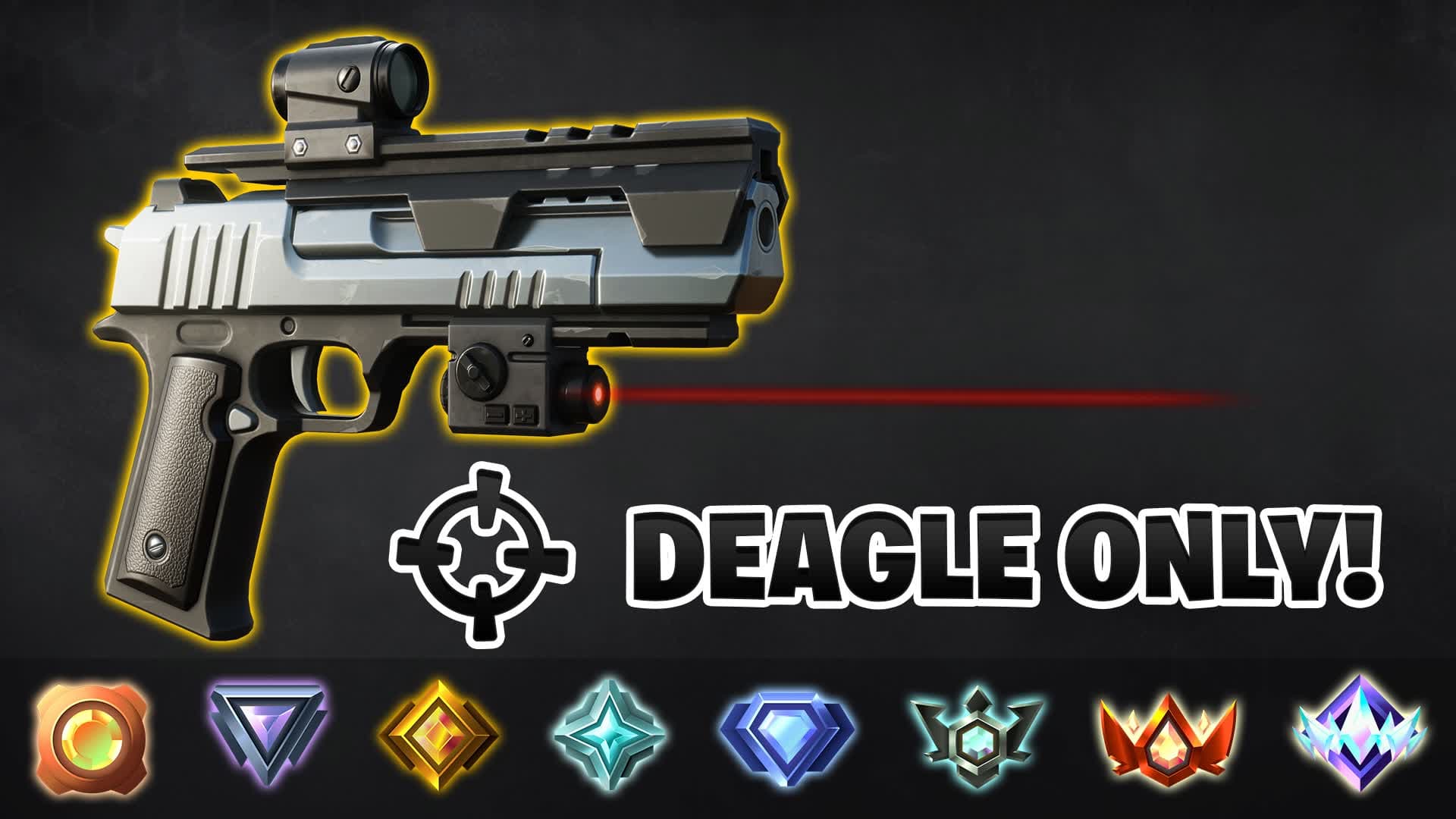 🎯 DEAGLE ONLY ONE SHOT — Fortnite Creative map