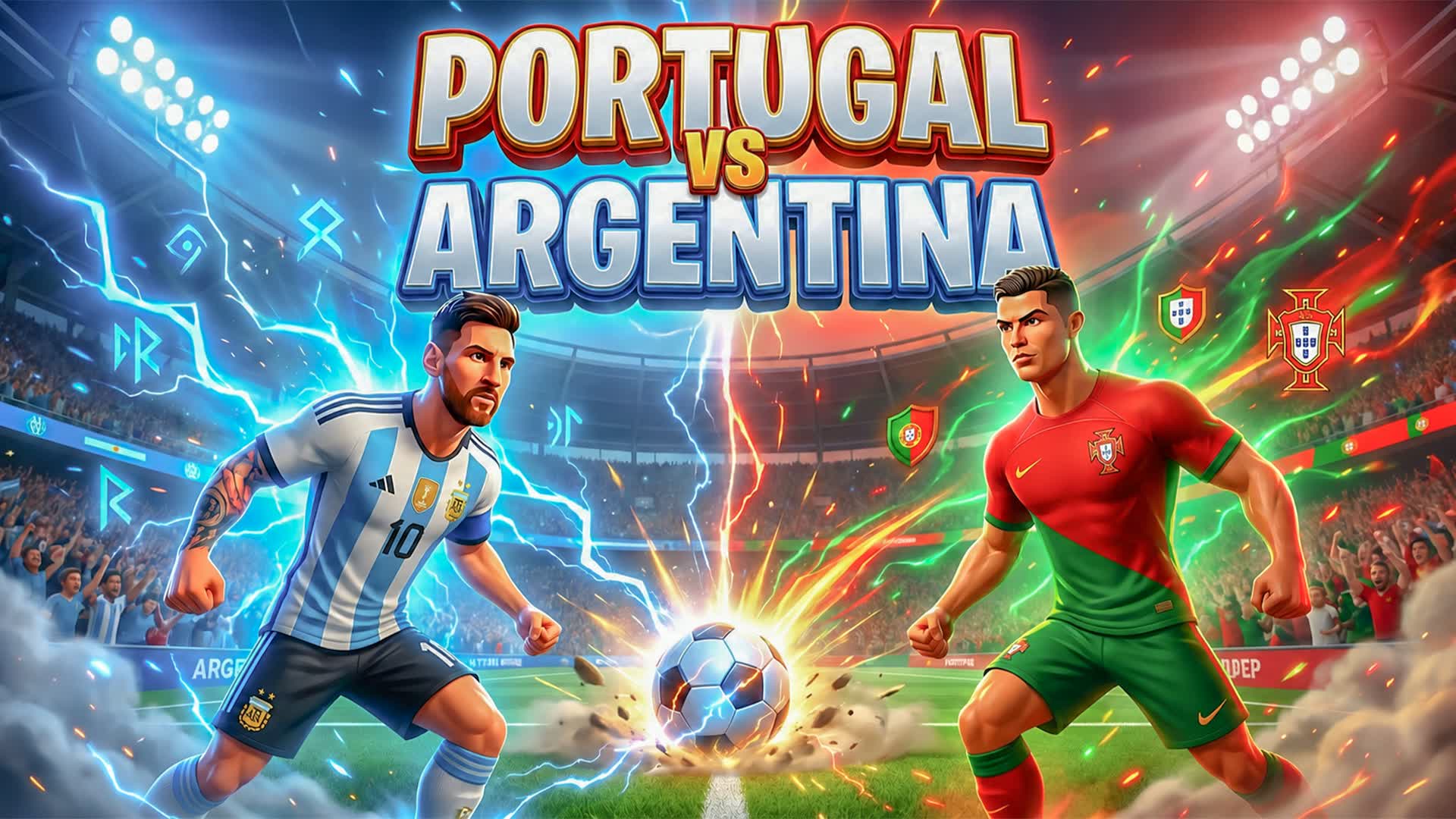 [5V5] ARG VS POR : FOOTBALL / SOCCER — Fortnite Creative map