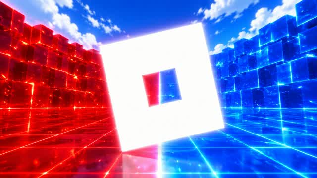 RED VS BLUE SKYFALL RIOT 🔴🔵 — Fortnite Creative map cover art