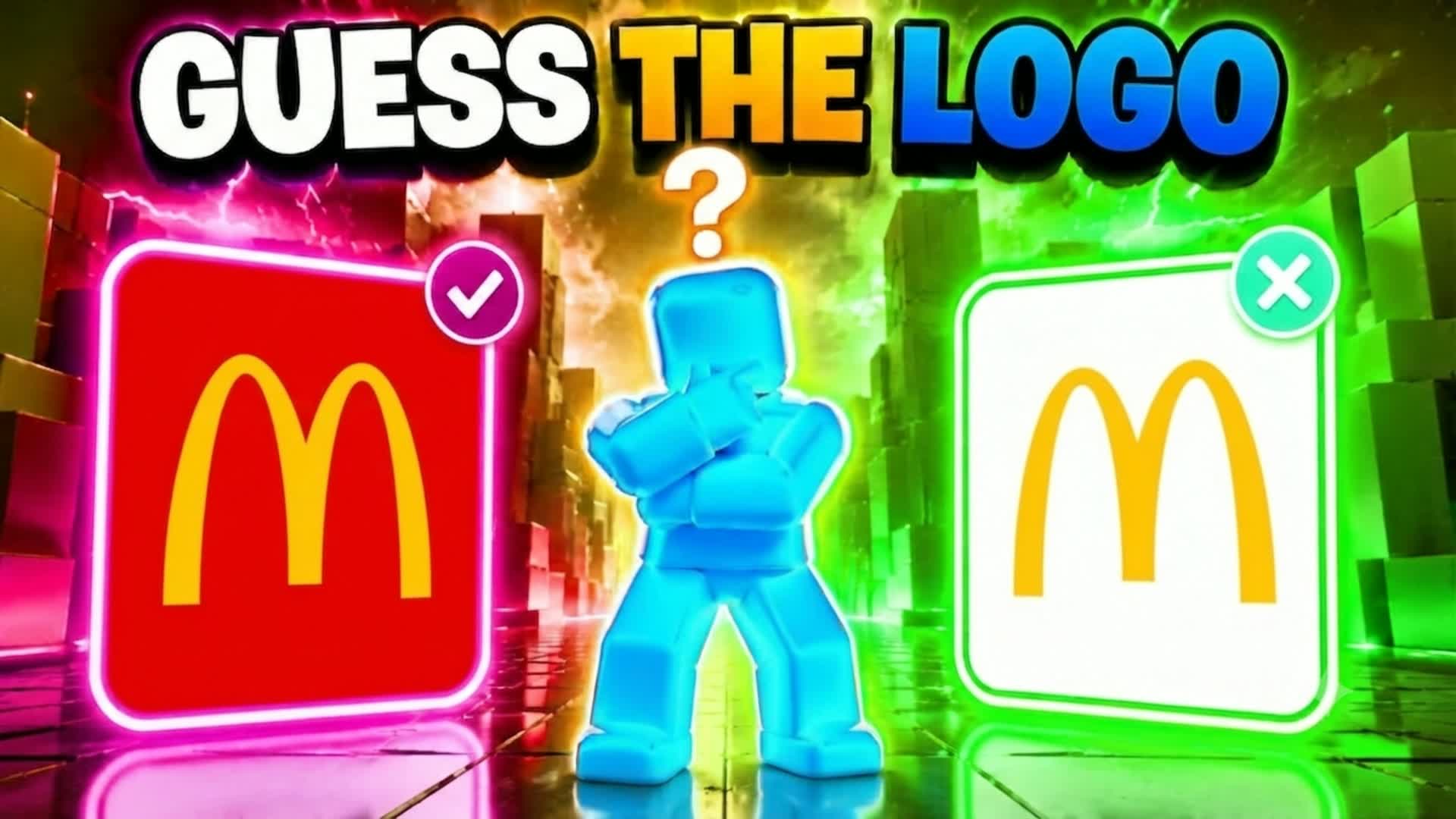 GUESS THE LOGO OR LOSE ALL 🔎😂 — Fortnite Creative map