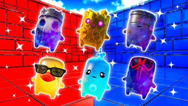 BLUE VS RED LIVE VECTOR 🔵🔴 — Fortnite Creative map cover art