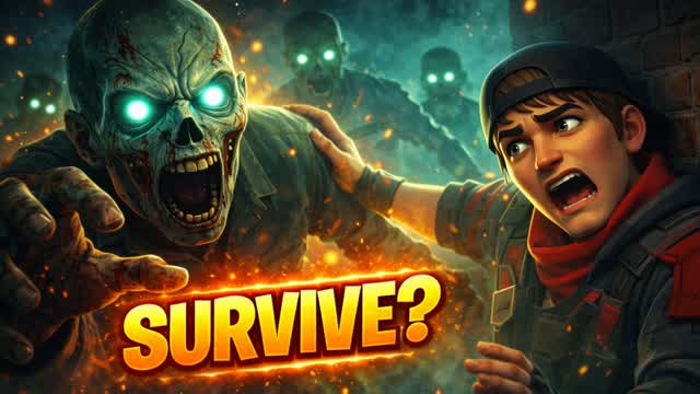 Zombie Survival — Fortnite Creative map cover art