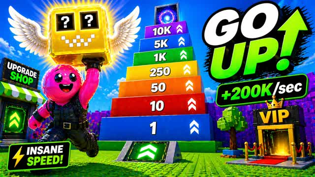 GO UP BRAINROTS — Fortnite Creative map cover art
