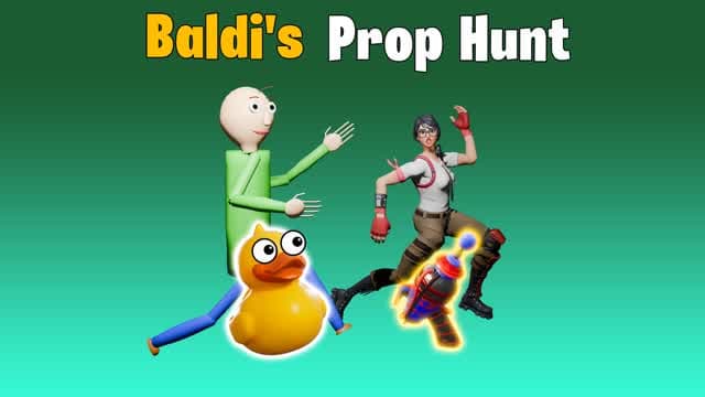 Baldi's Prop Hunt — Fortnite Creative map cover art