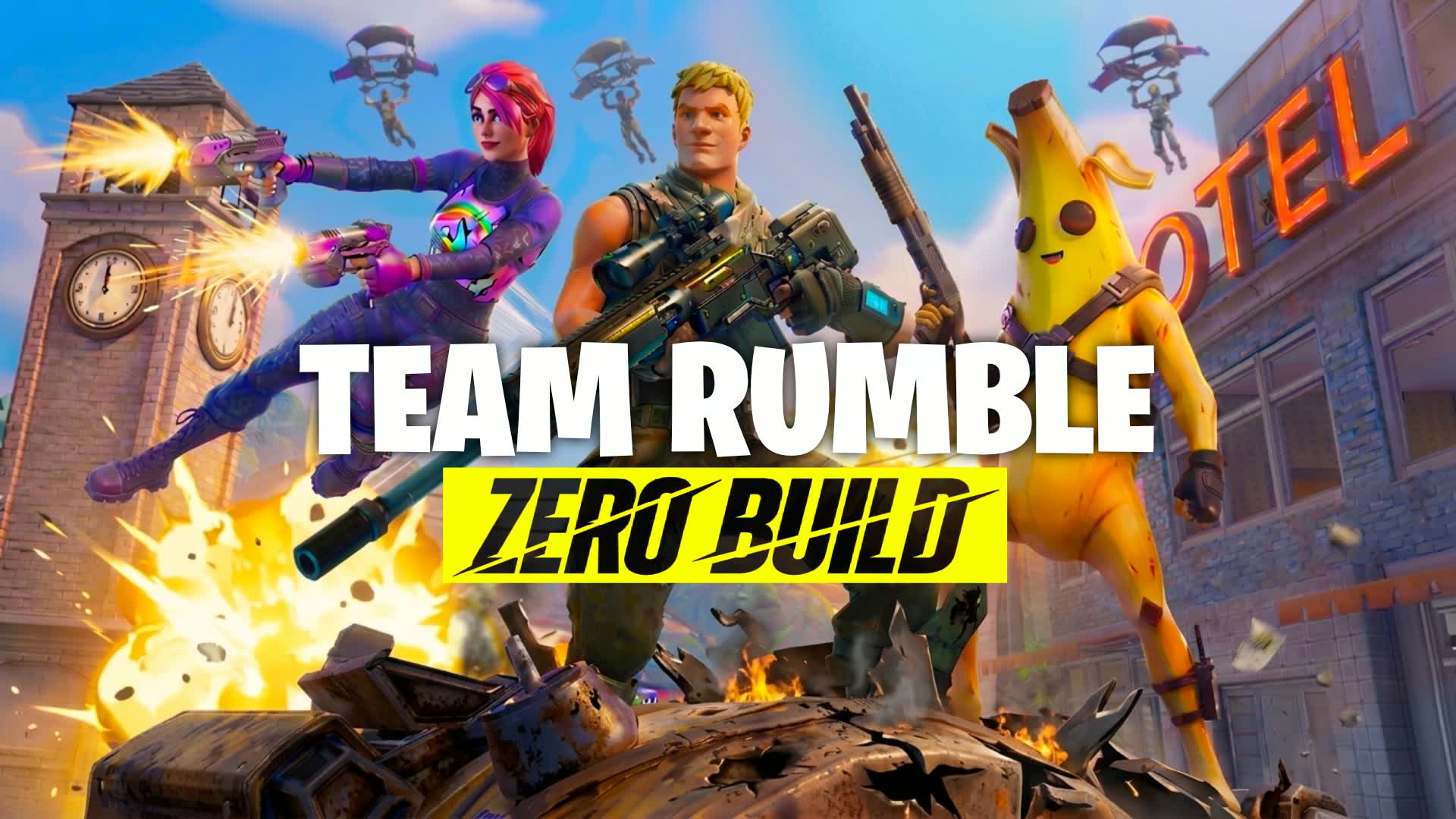 Team Rumble Zero Build — Fortnite Creative map
