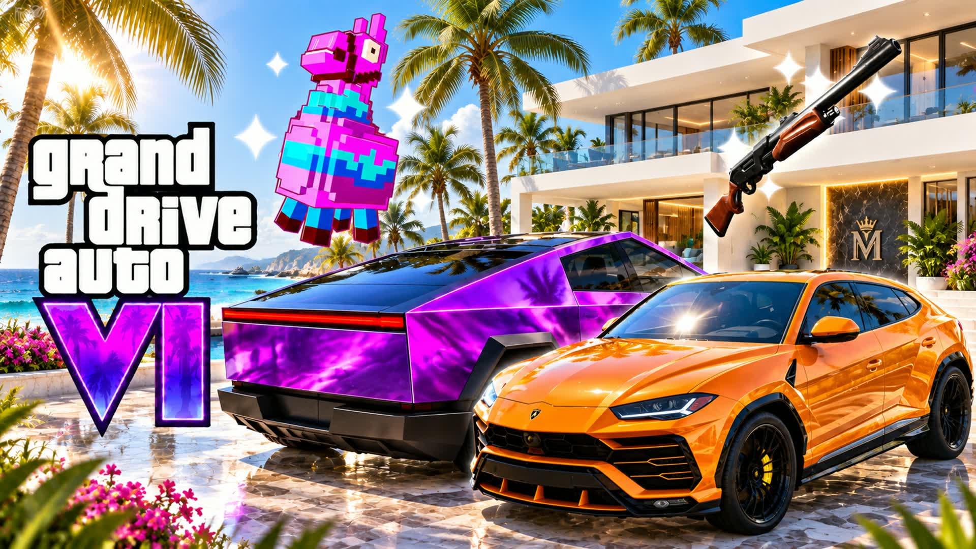 🔥 SPIDER CITY DRIVE WEAPON UPGRADE 🚙🎯 — Fortnite Creative map