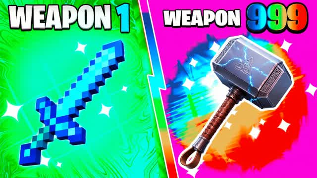 🌟ULTRA CHAOS🔫GUN GAME🎯ONE SHOT⭐️HERO — Fortnite Creative map cover art