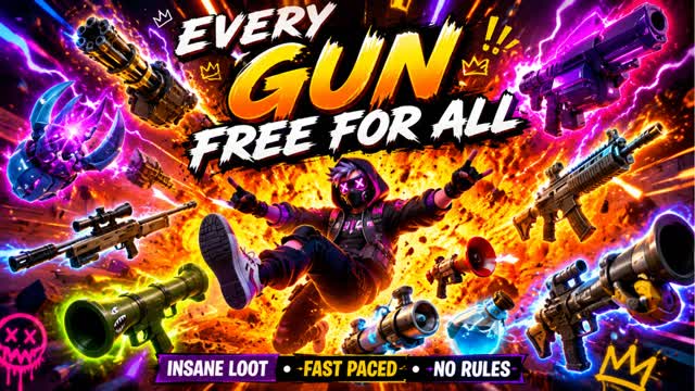 EVERY GUNS FREE FOR ALL — Fortnite Creative map