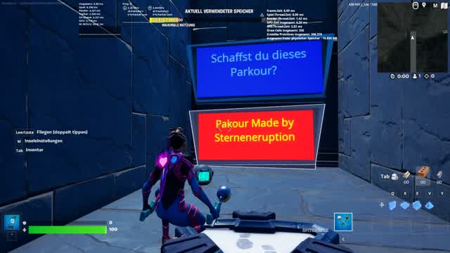 Parkour — Fortnite Creative map cover art