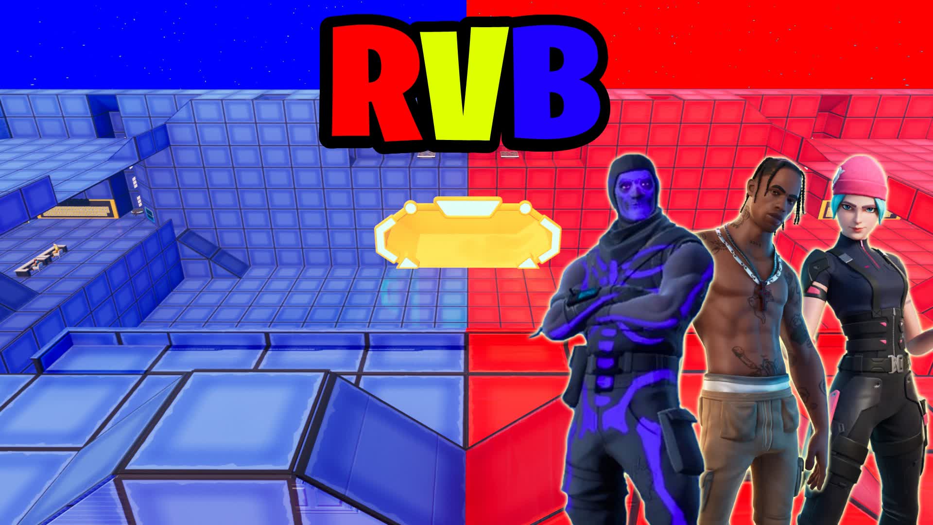 999 RVB RED VS BLUE — Fortnite Creative map