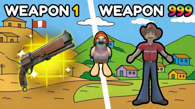 PERU GUN GAME 🎯ONE SHOT BODRIO — Fortnite Creative map cover art