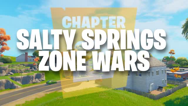 Salty Springs Zone Wars — Fortnite Creative map cover art