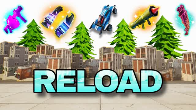 TILTED - FREE FOR ALL ⭐✅✅ SUPER RELOAD — Fortnite Creative map cover art