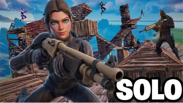 SOLO ZONE WARS PRO (ENGAME) — Fortnite Creative map cover art