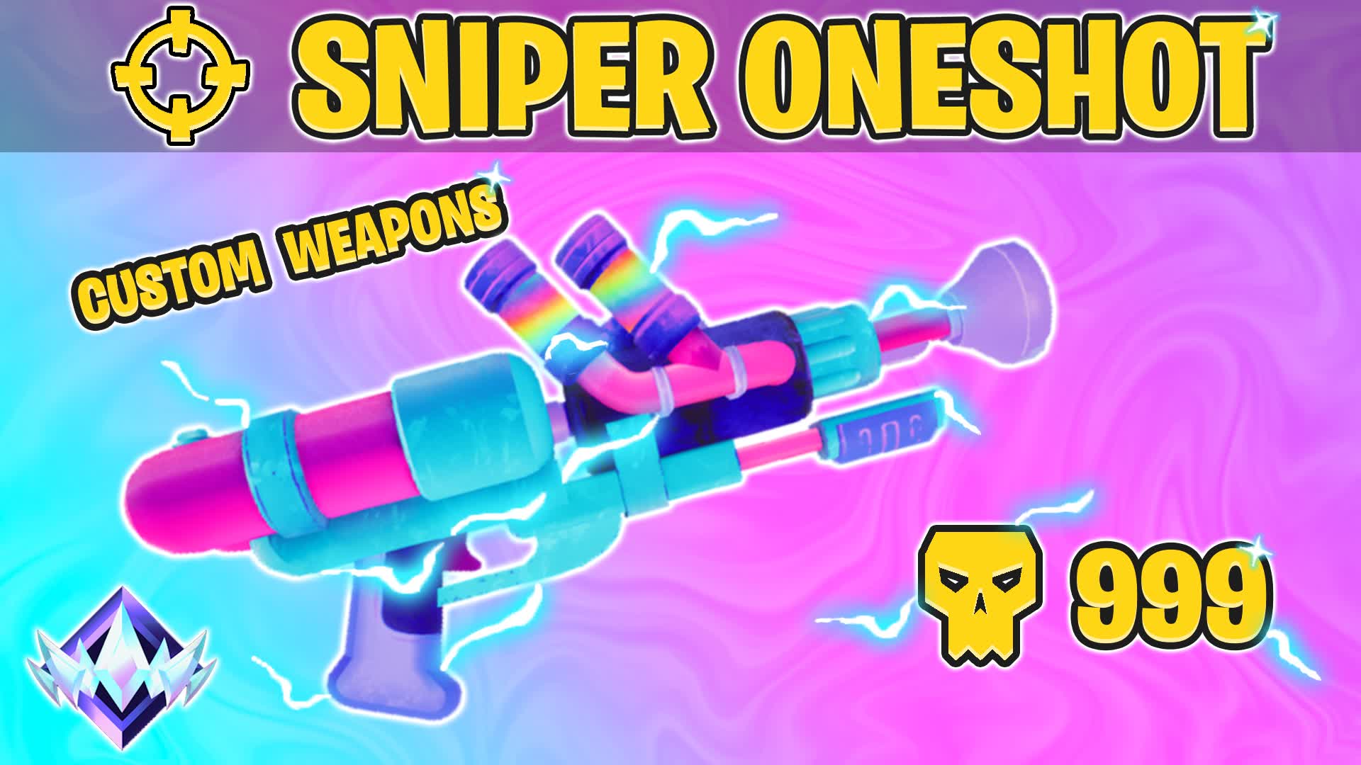 Crazy Custom Weapon Sniper One Shot!⭐ — Fortnite Creative map