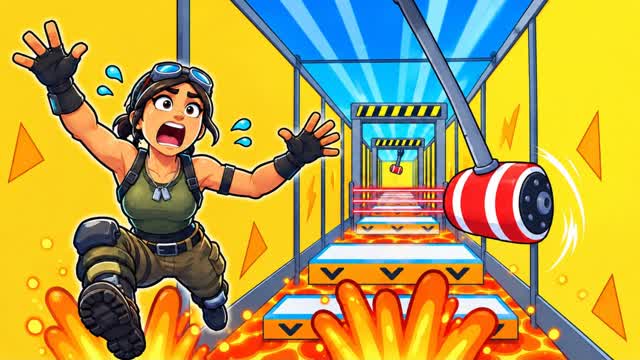 LAVA TRAP DEATHRUN 🔥 150 LEVELS — Fortnite Creative map
