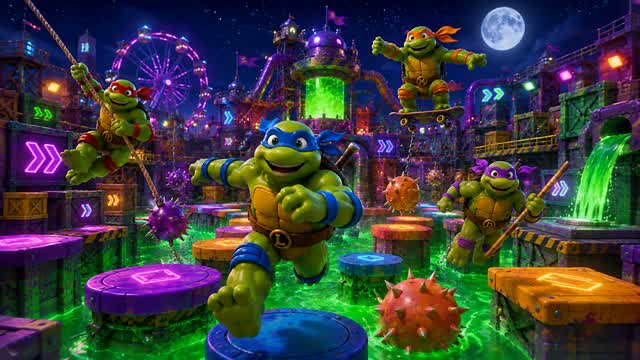 ⭐ TMNT SUPER 🐢 99 BOT MAYHEM — Fortnite Creative map cover art