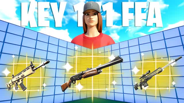 1V1 FFA KEY POWERS 🔑 — Fortnite Creative map cover art