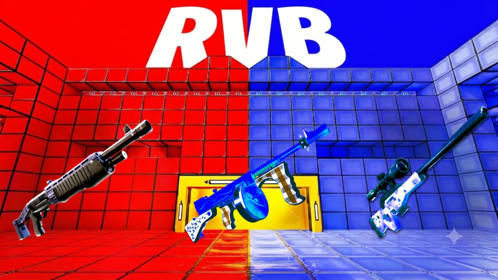 RED VS BLUE GOAT RVB EASY — Fortnite Creative map