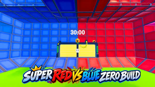 SUPER RED VS BLUE🔴🔵ZERO BUILD — Fortnite Creative map